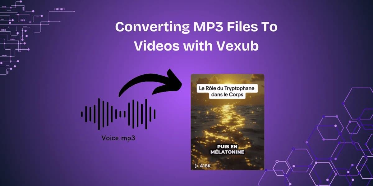 Guide to converting MP3 files into engaging video format using Vexub